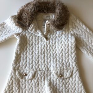 Toddler girls Max Studio Fur Collar Dress 2T